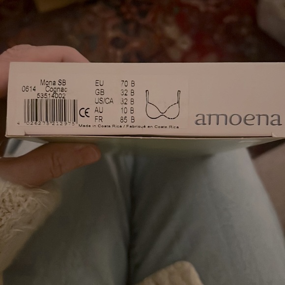 Amoena Mona Non-Wired Mastectomy Bras in Cognac Tan, Black & White New in box - Picture 7 of 16